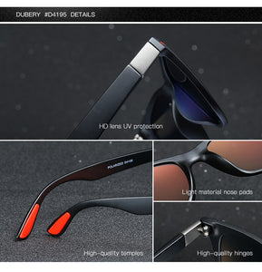 DUBERY Women Men Sport Cat Eye Sunglasses Eyewear Polarized Sunglasses for Man Fishing Travel Driving Sun Glasses 4195