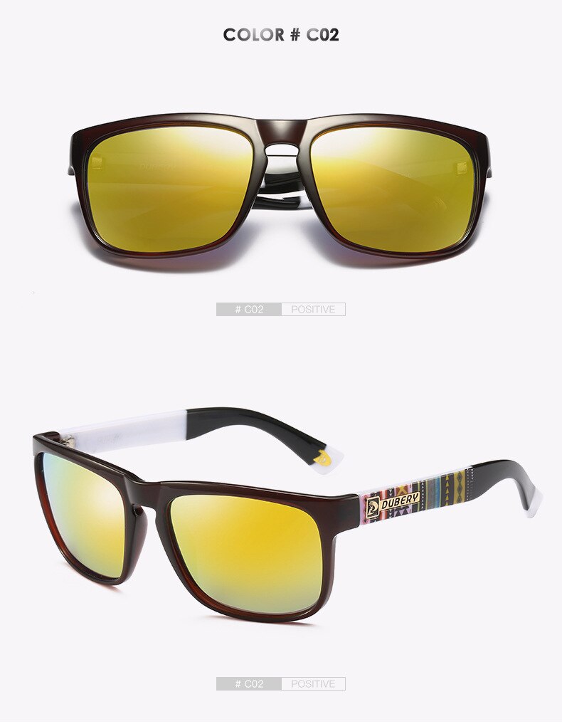 DUBERY Women Men Sunglasses Oversized Sunglasses Men Polarized Sunglasses Gothic Beach Drive Sun Glasses UV400