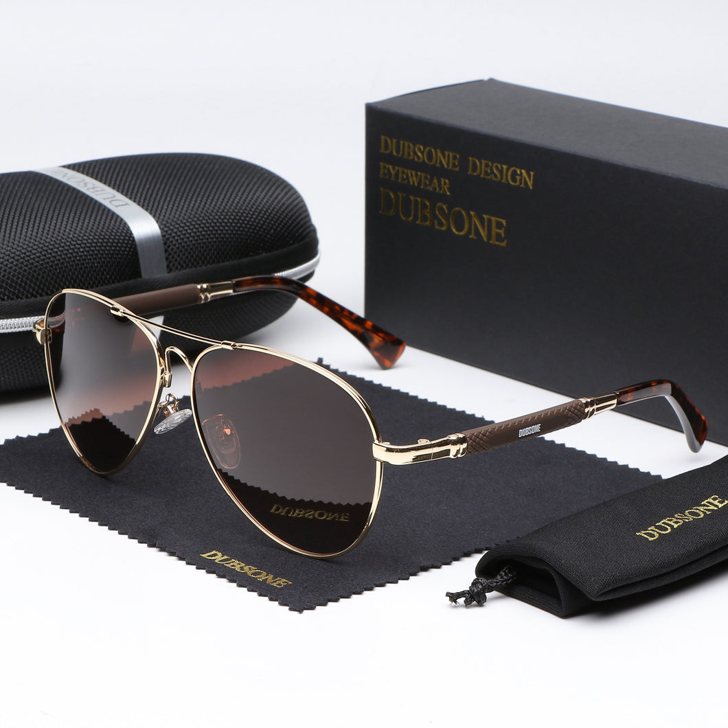 DUBSONE 2023 Tendenza di Qualità In Lega di Titanio Occhiali Da Sole da Uomo Occhiali Da Sole Polarizzati Donne Pilota Specchio Occhiali Oculos de sol