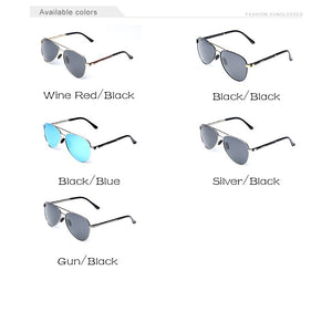 DUBSONE Design Titanium Alloy Sunglasses Polarized Men's Sun Glasses Women Pilot Gradient Eyewear Mirror Shades Oculos De Sol