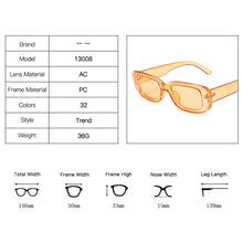 Load image into Gallery viewer, DYTYMJ-Gafas De Sol rectangulares con montura pequeña para mujer, anteojos De Sol femeninos con gradiente, a la moda, De Color caramelo