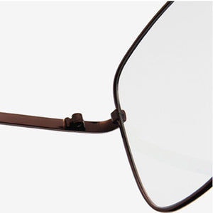 DYTYMJ Oversized  Metal Glasses Frames for Women Anti Blue Light Glasses Frame Alloy Eyeglasses Frames Women Computer Glasses