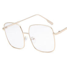 Load image into Gallery viewer, DYTYMJ Oversized  Metal Glasses Frames for Women Anti Blue Light Glasses Frame Alloy Eyeglasses Frames Women Computer Glasses