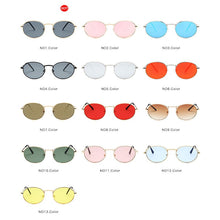 Load image into Gallery viewer, Retro Alloy Sunglasses Women Metal Round Sunglasses Women Vintage Oval Sun Glasses for Men Luxury Designer Gafas De Sol
