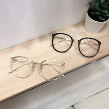 Load image into Gallery viewer, DYTYMJ Transparent Glasses Frame Women Cat Eye Glasses Frames for Women Fake Eyeglasses Frames Metal Optical Frame for Womens