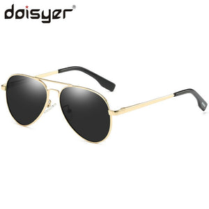 Daisyer 2023 style  gold classic design polarized sunglasses for mens