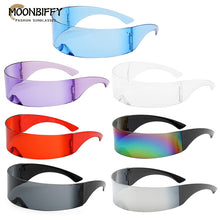 Load image into Gallery viewer, Dance Prom Party Glasses High Technology Sunglasses Future Design Eyeglasses Camera Props Bar Night Club Cool Mask Face Decor