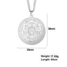 Carica l&#39;immagine nel visualizzatore di Gallery, Dawapara 7 Archangels Sigil Charm Necklaces For Men  Archangels Sigil Necklaces Pentacle Magic Amulet Protection Talisman