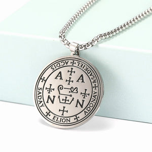 Dawapara 7 Archangels Sigil Charm Necklaces For Men  Archangels Sigil Necklaces Pentacle Magic Amulet Protection Talisman