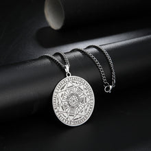 Carica l&#39;immagine nel visualizzatore di Gallery, Dawapara 7 Archangels Sigil Charm Necklaces For Men  Archangels Sigil Necklaces Pentacle Magic Amulet Protection Talisman