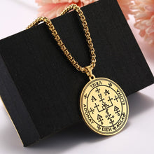 Carica l&#39;immagine nel visualizzatore di Gallery, Dawapara 7 Archangels Sigil Charm Necklaces For Men  Archangels Sigil Necklaces Pentacle Magic Amulet Protection Talisman