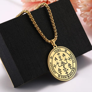 Dawapara 7 Archangels Sigil Charm Necklaces For Men  Archangels Sigil Necklaces Pentacle Magic Amulet Protection Talisman