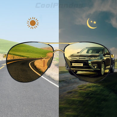 Day Night Vision Aviation Safety Driving Photochromic Sunglasses Men Polarized Chameleon Sun glasses oculos de sol masculino