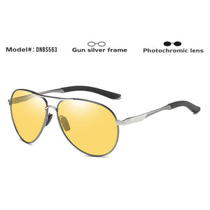 Day Night Vision Aviation Safety Driving Photochromic Sunglasses Men Polarized Chameleon Sun glasses oculos de sol masculino