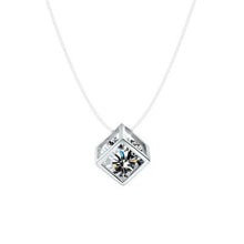 Load image into Gallery viewer, Dazzling Zircon Necklace Invisible Transparent Fishing Line Simple Pendant Necklace Jewelry for women party