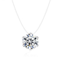 Load image into Gallery viewer, Dazzling Zircon Necklace Invisible Transparent Fishing Line Simple Pendant Necklace Jewelry for women party
