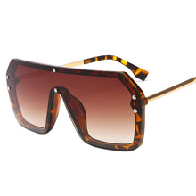 Load image into Gallery viewer, De lujo de los hombres y las mujeres con marco grande de la marca de diseñador de Plaza de F Carta gafas de sol Retro UV400 mujeres gafas de sol