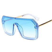 Load image into Gallery viewer, De lujo de los hombres y las mujeres con marco grande de la marca de diseñador de Plaza de F Carta gafas de sol Retro UV400 mujeres gafas de sol