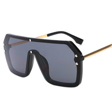 Load image into Gallery viewer, De lujo de los hombres y las mujeres con marco grande de la marca de diseñador de Plaza de F Carta gafas de sol Retro UV400 mujeres gafas de sol
