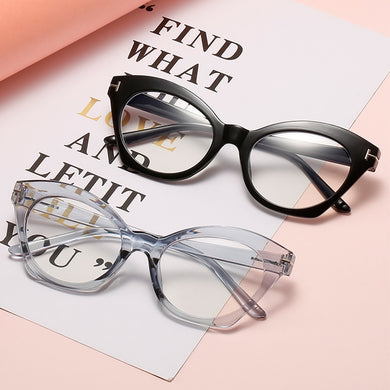 Decorative Glasses Women Vintage Cat Eye Transparent Optical Eyeglasses Frame TR90 Anti Blue Light Computer Spectacle Oculos