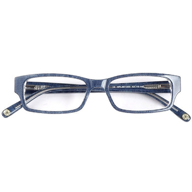 Denim pattern acetate eyeglasses frames teenage small size spring hinge
