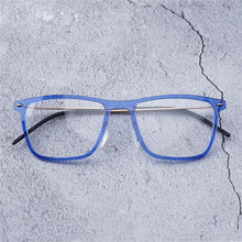 Load image into Gallery viewer, Denmark Brand Design Eyeglass Frames Blue Eyeglasses Brand Designer Eyewear Frames Women Men Optical Glasses Metal Glasses Frame