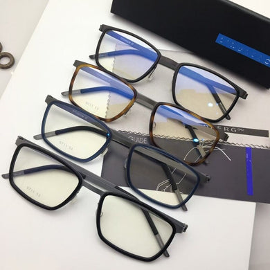 Denmark Brand Design Eyeglasses Titanium Glasses Frame No Screw Reading Spectacle Frames Men Myopia Prescription Eyewear 9711