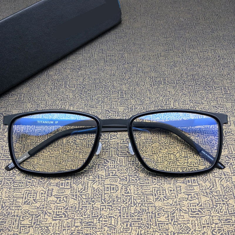 Denmark Brand Design Eyewear 9711 Rectangle Pure Titanium Eyeglasses Optical Prescription Glasses Frame Men Women Oculos De Grau