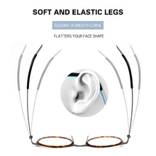 Load image into Gallery viewer, Denmark Brand Design Ultralight Glasses Frame Men Women Retro Circle Eyeglasses with Round Acetate Prescription Oculos De Grau