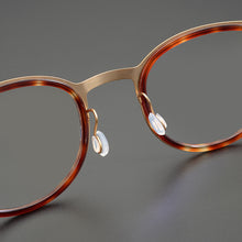 Load image into Gallery viewer, Denmark Brand Design Ultralight Glasses Frame Men Women Retro Circle Eyeglasses with Round Acetate Prescription Oculos De Grau
