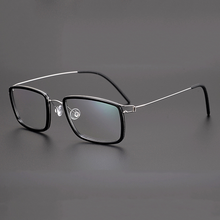Load image into Gallery viewer, Denmark Brand Design Vintage Square Ultralight Titanium Acetate Prescription Glasses Frame Men Gafas Women Optical Eyeglasses