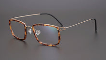 Load image into Gallery viewer, Denmark Brand Design Vintage Square Ultralight Titanium Acetate Prescription Glasses Frame Men Gafas Women Optical Eyeglasses