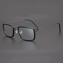 Load image into Gallery viewer, Denmark Brand Design Vintage Square Ultralight Titanium Acetate Prescription Glasses Frame Men Gafas Women Optical Eyeglasses