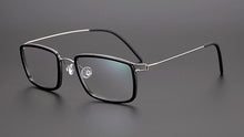 Load image into Gallery viewer, Denmark Brand Design Vintage Square Ultralight Titanium Acetate Prescription Glasses Frame Men Gafas Women Optical Eyeglasses