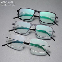 Load image into Gallery viewer, Denmark Brand Glasses Frame Men Titanium Eyewear Women Screwless Lightweight Eyeglasses Anti Blue Gafas With Original Box 6501