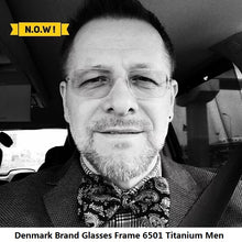 Load image into Gallery viewer, Denmark Brand Glasses Frame Men Titanium Eyewear Women Screwless Lightweight Eyeglasses Anti Blue Gafas With Original Box 6501
