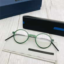 Load image into Gallery viewer, Denmark Brand Glasses Frame Men Women Acetate Titanium Original Quality Korean Eyeglasses Retro Round Spectacles Eyewear 6508