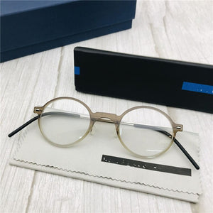Denmark Brand Glasses Frame Men Women Acetate Titanium Original Quality Korean Eyeglasses Retro Round Spectacles Eyewear 6508