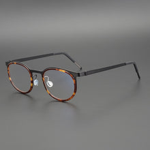 Load image into Gallery viewer, Denmark Brand Glasses Frame Men Women Vintage Round Myopia Optical Eyewear Screwless Prescription Eyeglasses Frame 9704