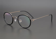 Load image into Gallery viewer, Denmark Brand Hand Made Vintage  Round Glasses Frame Men Myopia Ultralight Prescription Eyeglasses Women Screwless Eyewear