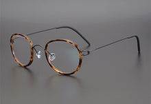 Load image into Gallery viewer, Denmark Brand Hand Made Vintage  Round Glasses Frame Men Myopia Ultralight Prescription Eyeglasses Women Screwless Eyewear