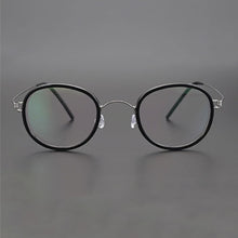 Load image into Gallery viewer, Denmark Brand Hand Made Vintage  Round Glasses Frame Men Myopia Ultralight Prescription Eyeglasses Women Screwless Eyewear