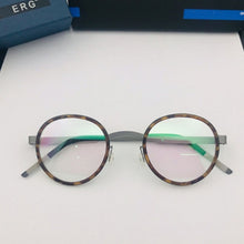 Load image into Gallery viewer, Denmark Brand Lightweight Glasse Frame Men Women Vintage Circle Eyeglasses with Round Titanium Prescription Oculos De Grau 1011