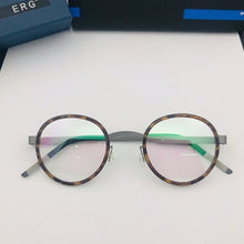 Load image into Gallery viewer, Denmark Brand Lightweight Glasse Frame Men Women Vintage Circle Eyeglasses with Round Titanium Prescription Oculos De Grau 1011
