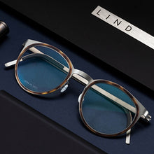 Load image into Gallery viewer, Denmark Brand Lightweight Glasse Frame Men Women Vintage Prescription Eyeglasses Frame with Round Acetate Myopia Optical Eyewear