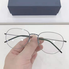 Load image into Gallery viewer, Denmark Brand Pure Titanium Glasses Frame Men Round Screwless Ultralight Prescription Eyeglasses Women Optical Eyewear Oculos De