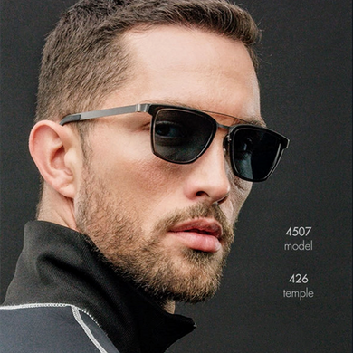 Denmark Brand Pure Titanium Sunglasses Polarized Men Square Light Weight Sun Glasses for Women No Screw Eyewear Sun Glasses 4507