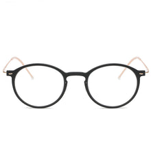 Load image into Gallery viewer, Denmark Brand Retro Round Glasses Frame Men Screwless Ultralight Eyewear Myopia Prescription Optical Titanium Eyeglasses 6541