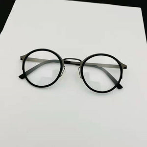 Denmark Brand Retro Round Titanium Glasses Frame Lightweight Men Women Prescription Eyeglasses Spectacles Oculos De Grau 9785