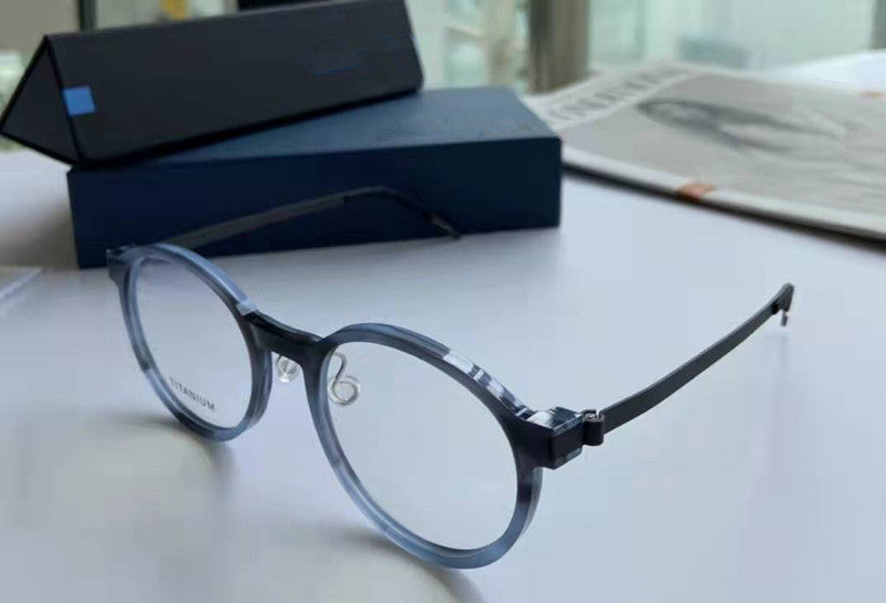 Denmark Brand Retro Round Titanium Glasses Frame Lightweight Men Women Prescription Eyeglasses Spectacles Oculos De Grau 1827